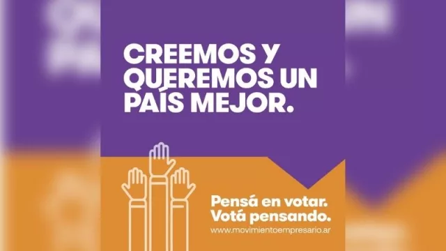 Un nuevo movimiento empresario argentino busca informar sobre la importancia del voto