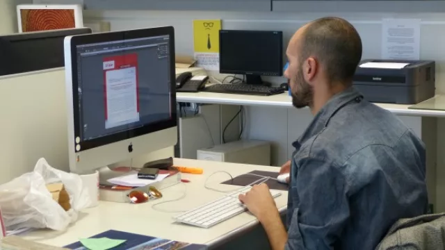 Lucas Gagliano del equipo de Diseño y Creatividad.