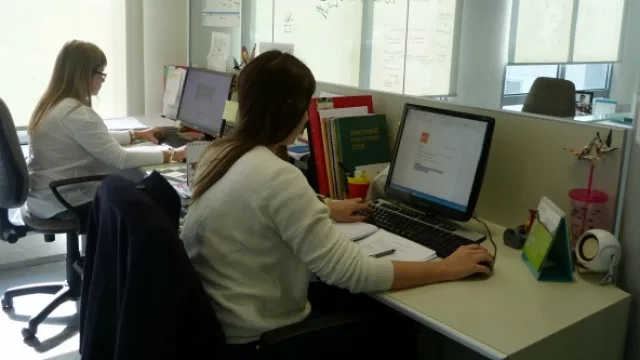 Ma. Cristina Britos -Coordinadora General-  y Ma. Laura Bonetto -Directora de Cuentas- . 