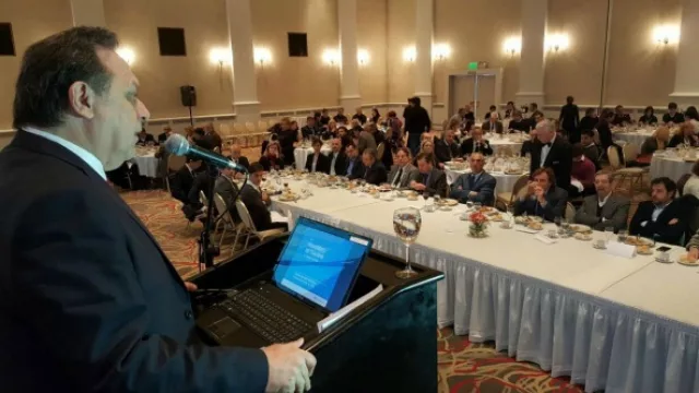 Santos disertó ayer en un almuerzo de la Fundación Mediterránea.