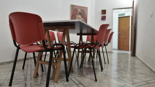 Otra de las salas donde los días viernes funcionan los cursos de Michel Foucalt