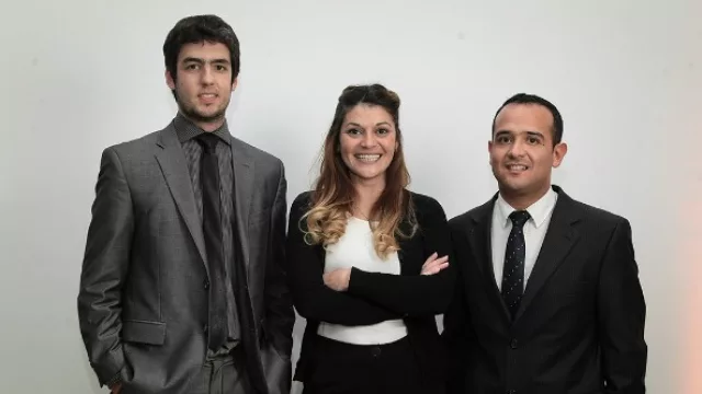 José Ignacio Portela, gerente de Administración; Romina Soledad Ramondelli Álvarez, responsable de Calidad y Héctor Allende, tesorero y Analista de Control de Gestión.