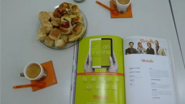 Los días en la agencia comienzan con un buen desayuno.