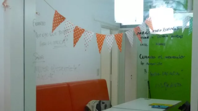  Comedor donde el equipo almuerza todos los días.