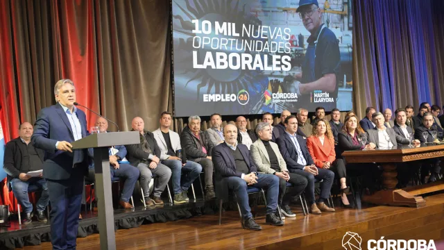 Llaryora anunció Empleo +26 que impulsará la creación de 10 mil puestos de trabajo
