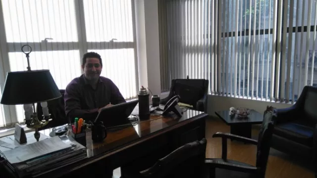 Oficina de Eduardo Perrachione, gerente general de la empresa.