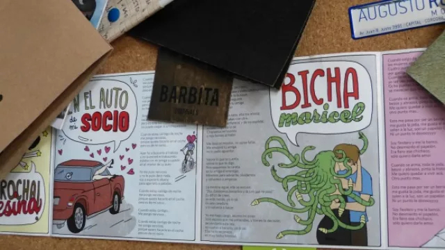Anto Fant una de las diseñadoras e ilustradora de Boina agencia realizó el arte de uno de los discos de la banda Topete.