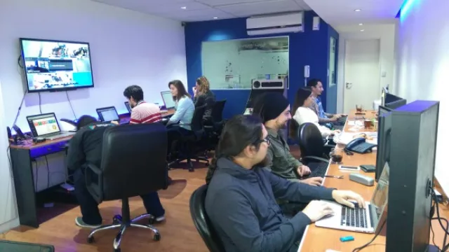 El equipo de Zephia en plena jornada laboral.