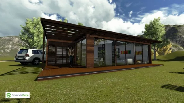 Multiproposito tiene 40m2: puede funcionar como módulo de oficina, vivienda o cabaña de fin de semana.