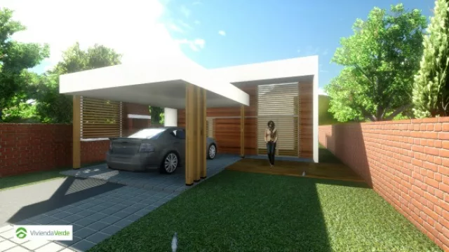 Compacta moderna tiene 43m2 y tiene un dormitorio.