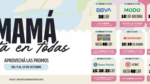 Nuevocentro celebra a mamá con un regalo increíble y una semana llena de beneficios
