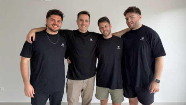 Facundo Roque, Martín Parra, Maximiliano Fux y Maximiliano Rodriguez, cofundadores de Reaquila.