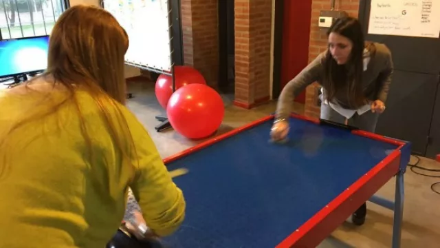 Los días 25 es Navidad y lo festejaron con campeonato de tejo y metegol.