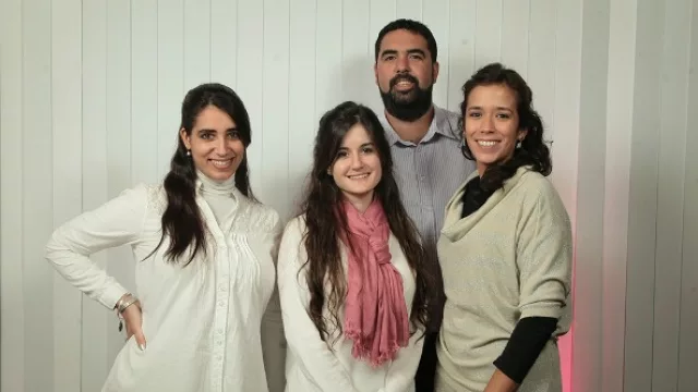 María Florencia Richiero, supervisora de Ventas; María Noelia Bonvin, coordinadora de Administración; Martín Chagra, supervisor de Operaciones y Verónica Bravo, gerente Comercial y de Ventas.