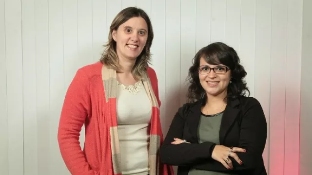 Yanina Andrea Pupich, administrativa Contable y Luciana Falca, ejecutiva de Ventas.