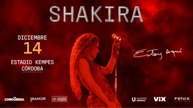 Shakira llega a Córdoba y Bancor tiene la preventa exclusiva con su tarjeta Cordobesa