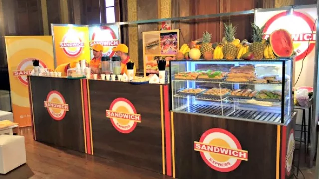 El stand de Sandwich Express presente en la Expo Franquicias. 