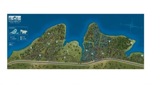 El loteo (1500 m2 promedio cada uno) que da a la costa saldrá a la venta en los próximos meses.