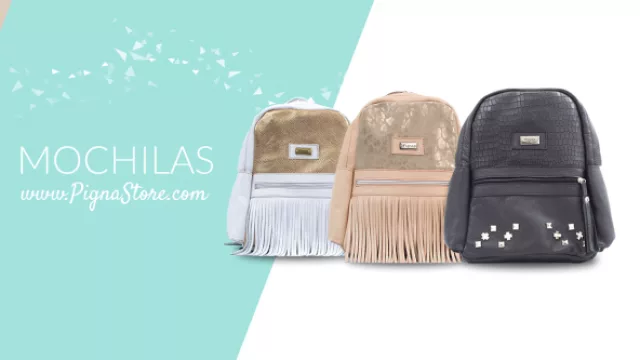 Las mochilas son otros de los productos que comercializa la tienda on line