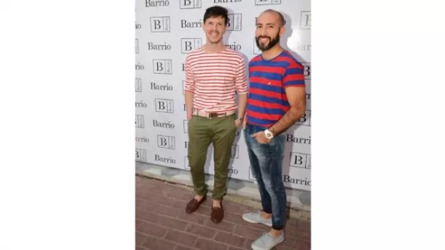 Muchos posaron en el set preparado especialmente para la ocasión