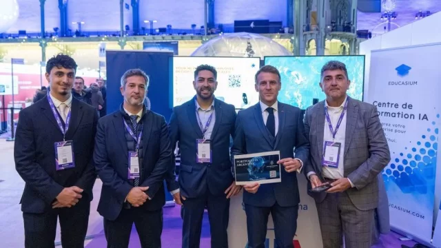 Griftin llevó la innovación tucumana a París y recibió la visita de Emmanuel Macron en Adopt AI – Grand Palais