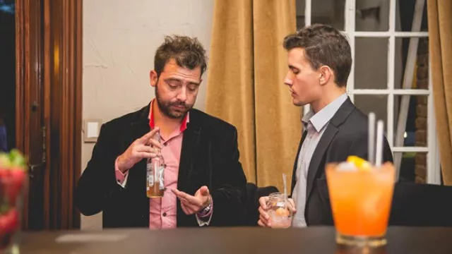 Migue Cané (Posada del Qenti) junto a Gastón Montironi (Montironi Automotores) también se dieron cita en la última gran noche de LQV.