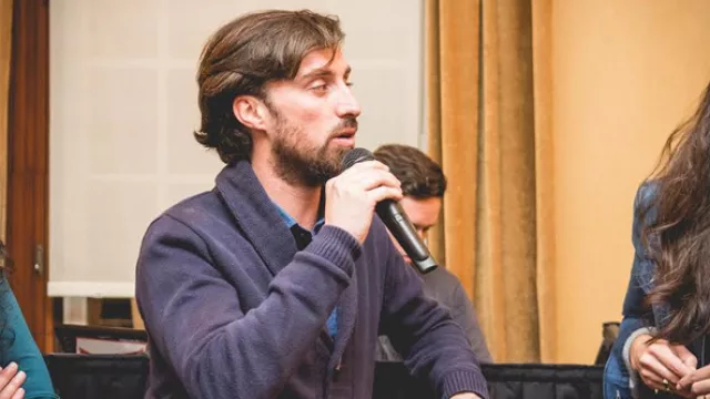 Luciano Lorenzoni, gerente de MKT de Grupo Proaco le dió la bienvenida a los invitados y dejó abiertas las puertas del Ópera Luxury Condominium.