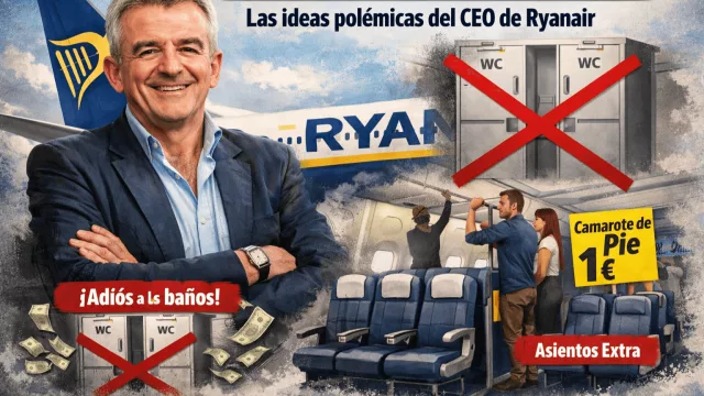 ¿Hasta dónde puede llegar el low cost? Por qué el CEO de Ryanair quiere volar sin baños (y vender tickets para ir parado)