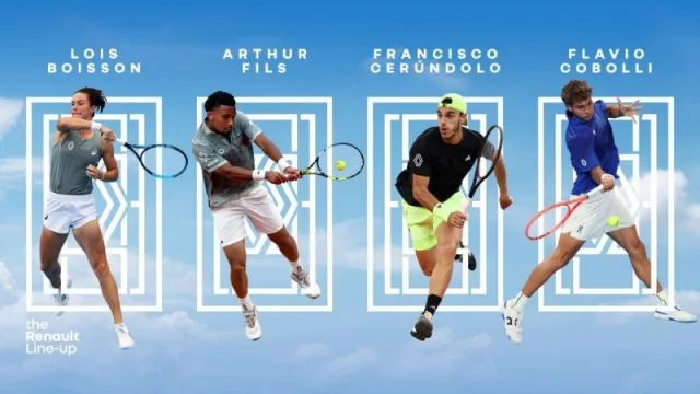Renault se mete aún más en el tenis y suma cuatro nuevos embajadores (entre ellos Francisco Cerúndolo)