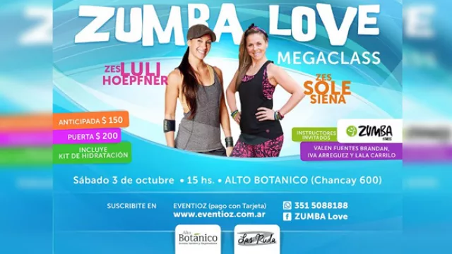 Hoy salen las entradas para la Mega Clase de Zumba