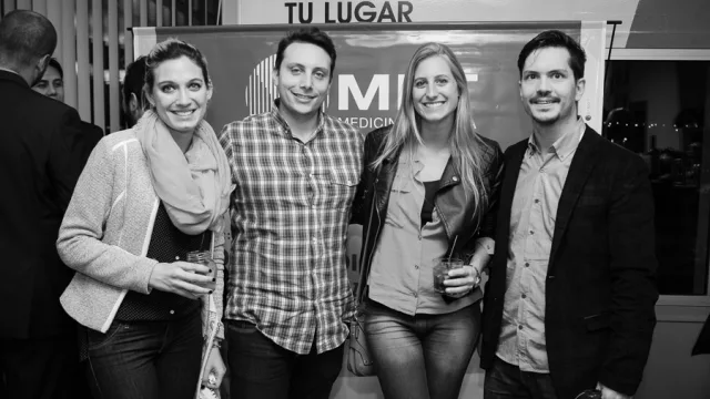 Las chicas de Lawson Comunicación y Estrategia, junto a Matías Gencarelli (Ploy) y Matías Mariani (Mariani SG)