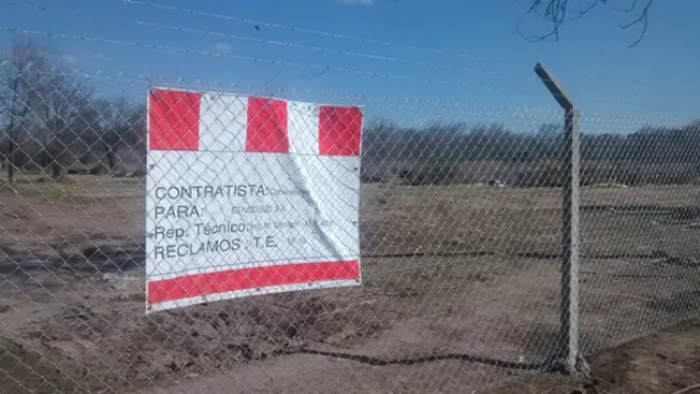 En el predio también se realizan obras de limpieza. 
