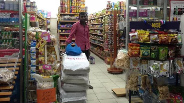 Un 'kiosco' en Brunei.