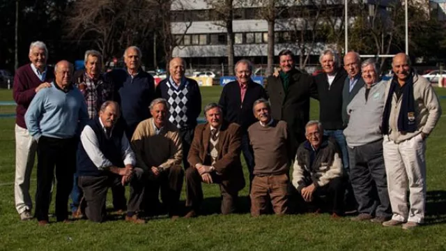 El histórico equipo con el que comenzó la leyenda de Los Pumas, hoy. Foto: Fernando Massobrio.