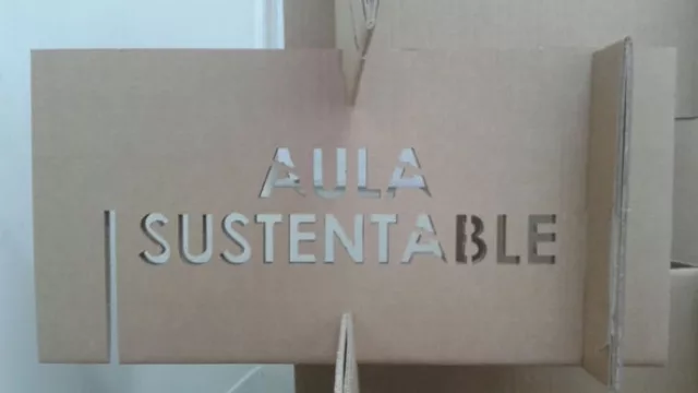 Aula Sustentable, uno de los proyectos de la pequeña empresa.