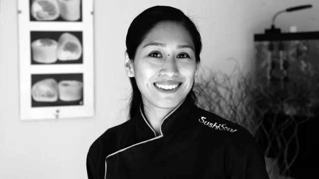 Karina Zelaya, sushi woman