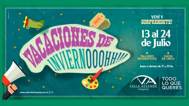 Vacaciones de invierno el Shopping de Villa Allende