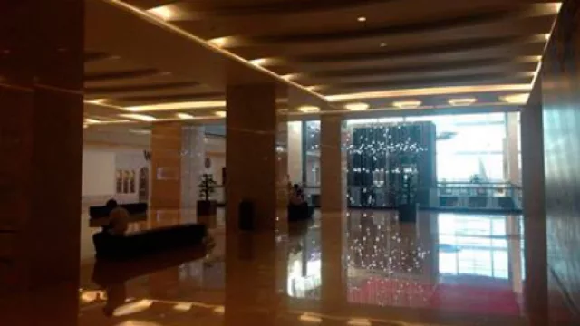 El lobby del edificio donde estará el nuevo emprendimiento gastronómico