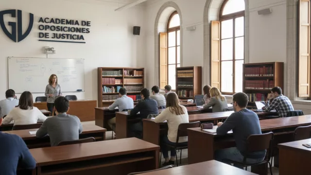 Oposiciones de Justicia online desde 59€: academiaoposiciones.es prepara Auxilio Judicial, Tramitación, Gestión Procesal y LAJ