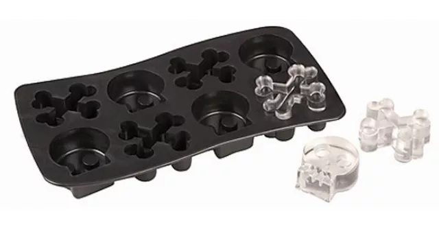 Hielo con forma de calavera.