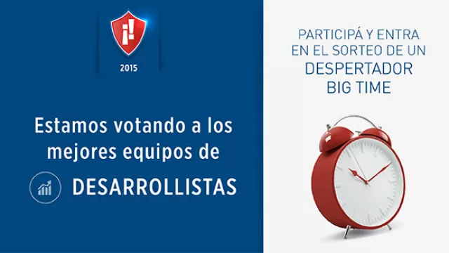 Ya empezamos a votar los mejores ¡Hay equipo! en Desarrollistas