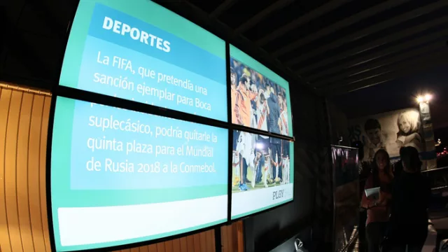 El videowall de Ploy se destacó en el living exterior del departamento modelo de Love.