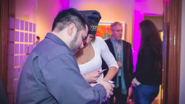 Cristian Liberjein, uno de los primeros en jugar por el regalo de Mariani.