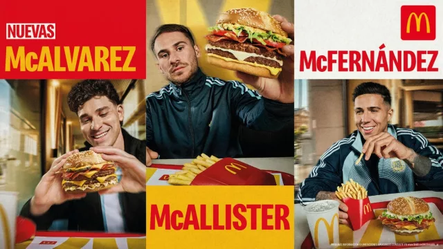 McDonald’s juega el Mundial con tres hamburguesas únicas: Mc Allister, McÁlvarez y McFernández (y un guiño a Mostaza)