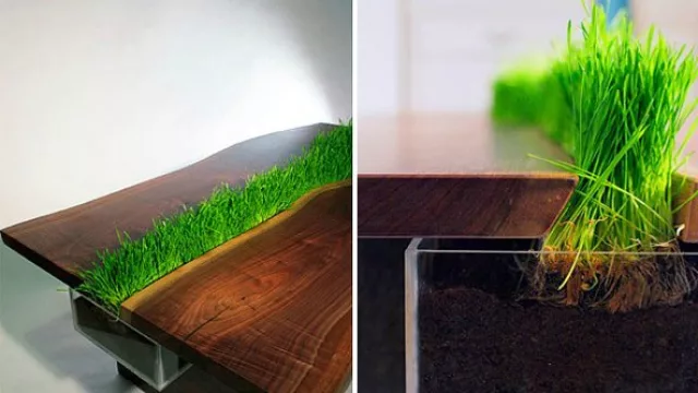 No te olvides de cortarle el pasto a este modelo. (By Emily Wettstein)