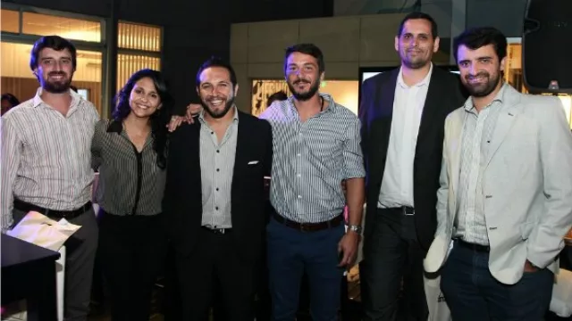 Los Proaco e Inverco junto a Marian Russo: Luciano Lorenzoni, José Ignacio Posada, Sebastián Viberti y Martín Buzzetti.