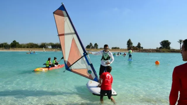 Así quedó la primera Crystal Lagoon que ya funciona en Canning, Buenos Aires