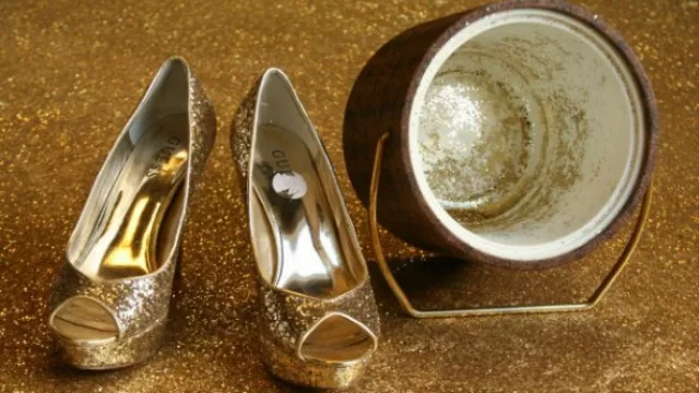 ¡Despampanante! Concreto con brillantina