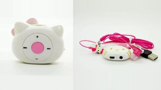 Kitty, uno de los personajes más “vendibles”, no podía estar ausente en el mundo de los MP3. 