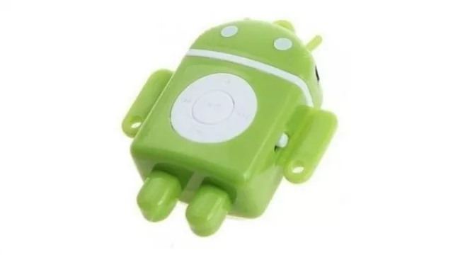 El personaje de Android se hizo MP3. 